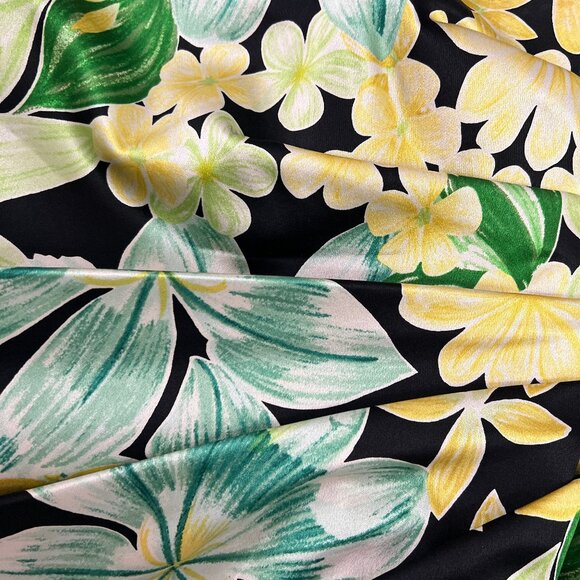 Vintage 100% Silk Corset Top Floral Print Strapless Pleated Old Money Luxury - Picture 10 of 11